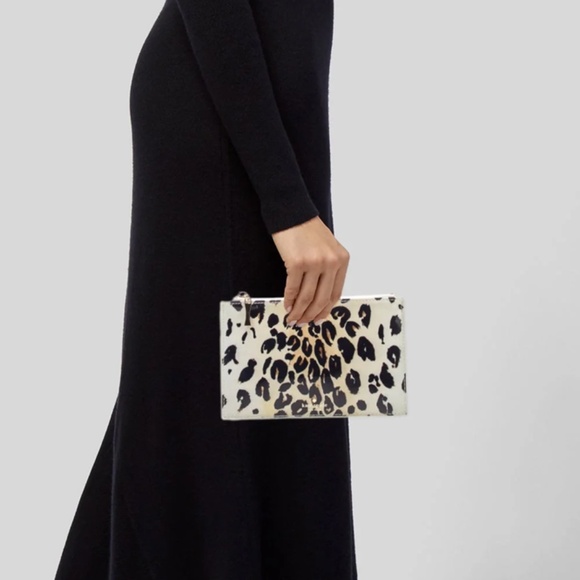 Kate Spade New York patent leather animal print, leather lining, gold-tone Zip - Picture 3 of 11